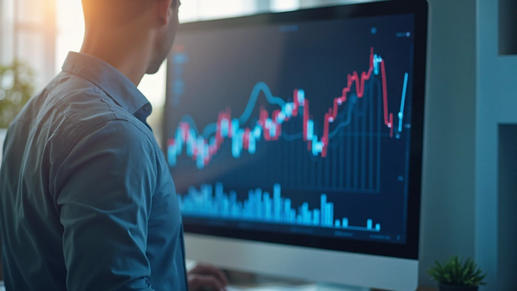 Grafiek met trendlijn die opwaartse beweging toont, analyse visualisatie